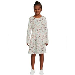 Wonder Nation Girls Long Sleeve Knit Play Dress Medium (7-8)
